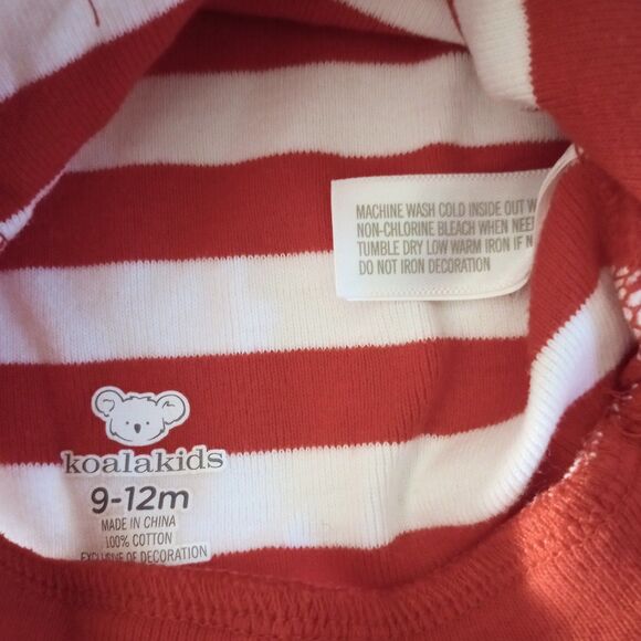 Christmas Holiday One Piece Outfit w/Hat sz 9-12M - Picture 7 of 7